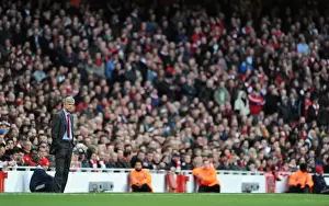Arsenal manager Arsene Wenger. Arsenal 2: 0 West Ham United, Barclays Premeir League