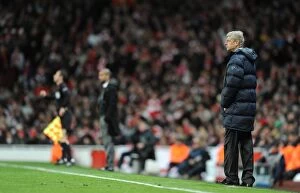 Arsenal v Barcelona 2009-10 Collection: Arsenal manager Arsene Wenger. Arsenal 2: 2 Barcelona, UEFA Champions League