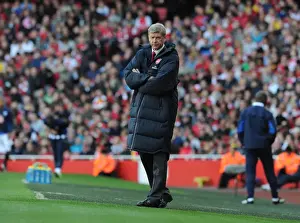 Arsenal V West Bromwich Albion 2010-11 Prints: Arsenal manager Arsene Wenger. Arsenal 2: 3 West Bromwich Albion, Barclays Premier League