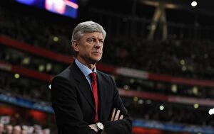 Images Dated 16th February 2011: Arsenal manager Arsene Wenger. Arsenal 2: 1 Barcelona, UEFA Champions League