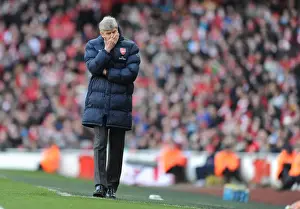 Arsenal V Burnley 2009-10 Prints: Arsenal manager Arsene Wenger. Arsenal 3: 1 Burnley, Barclays Premier League