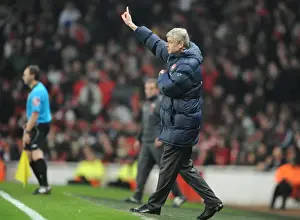 Arsenal V Bolton 2009-10 Prints: Arsenal manager Arsene Wenger. Arsenal 4: 2 Bolton Wanderers, Barclays Premier League