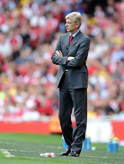 Arsenal manager Arsene Wenger. Arsenal 4: 1 Blackburn Rovers, Barclays Premier League