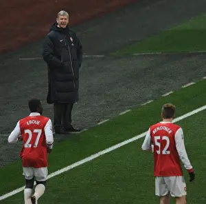 Arsenal manager Arsene Wenger. Arsenal 5: 0 Leyton Orient, FA Cup Fifth Round Replay