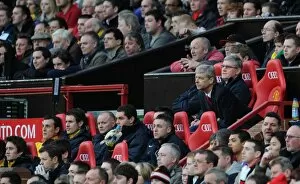 Manchester United v Arsenal FA Cup 2010-11 Gallery: Arsenal Manager Arsene Wenger and his Assistant Pat Rice sit on the bench