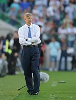 Images Dated 7th August 2010: Arsenal manager Arsene Wenger. Legia Warsaw 5: 6 Arsenal, Wojska Polskiego
