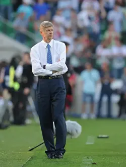 Legia Warsaw V Arsenal 2010-11 Prints: Arsenal manager Arsene Wenger. Legia Warsaw 5: 6 Arsenal, Wojska Polskiego
