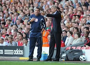 Images Dated 15th August 2010: Arsenal manager Arsene Wenger. Liverpool 1: 1 Arsenal, Barclays Premier League