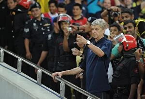 Malaysia XI v Arsenal Collection: Arsenal manager Arsene Wenger. Malaysia XI 0: 4 Arsenal, Bukit Jalil Stadium