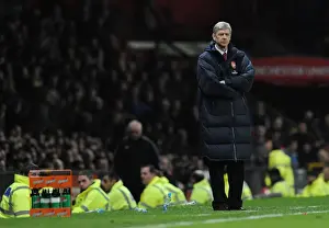 Manchester United V Arsenal FA Cup 2010-11 Prints: Arsenal manager Arsene Wenger. Manchester United 2: 0 Arsenal, FA Cup Sixth Round