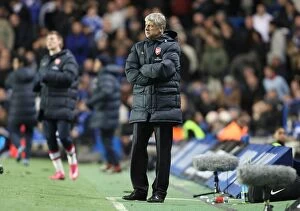 Images Dated 30th November 2008: Arsenal manager Arsene Wenger during the match