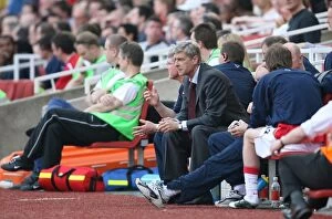 Images Dated 16th April 2007: Arsenal manager Arsene Wenger during the match