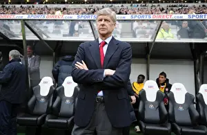 Arsenal manager Arsene Wenger. Newcastle United 4: 4 Arsenal, Barclays Premier League