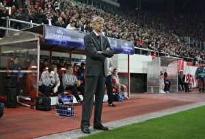 Images Dated 9th December 2009: Arsenal manager Arsene Wenger. Olympiacos 1: 0 Arsenal, UEFA Champions League