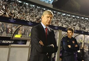 Images Dated 28th September 2010: Arsenal manager Arsene Wenger. Partizan Belgrade 1: 3 Arsenal. UEFA Champions League