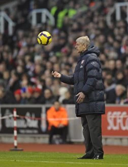 Images Dated 27th February 2010: Arsenal manager Arsene Wenger. Stoke City 1: 3 Arsenal, Barclays Premier League