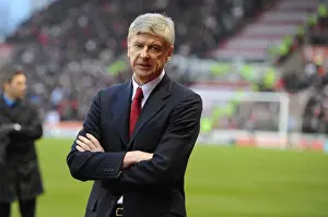 Arsenal manager Arsene Wenger. Stoke City 1: 3 Arsenal, Barclays Premier League