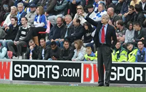 Arsenal manager Arsene Wenger. Wigan Athletic 3: 2 Arsenal, FA Barclays Premier League