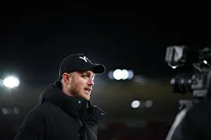Southampton Women V Arsenal Women - Conti Cup 2023-24 Prints: Arsenal Manager Jonas Eidevall Addresses Media After Southampton vs Arsenal FA Women's Continental Tyres League Cup