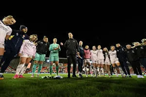Manchester United Women V Arsenal Women 2022-23 Prints: Arsenal Manager Jonas Eidevall Consoles Distressed Players After FA Women's Super League Loss to Manchester United