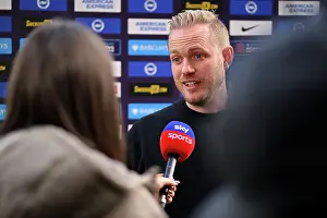 Brighton And Hove Albion V Arsenal 2023-24 Prints: Arsenal Manager Jonas Eidevall Pre-Match Press Conference