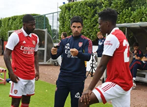 Arsenal v Ipswich Town - Pre Season 2022-23 Collection: Arsenal Manager Mikel Arteta Leads Training Session Before Pre-Season Friendly vs Ipswich Town