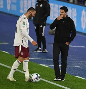 Arsenal Manager Mikel Arteta at Leicester City's The King Power Stadium during Carabao Cup Match