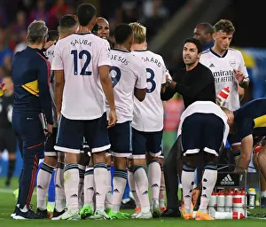 Arsenal Manager Mikel Arteta Rallies Team During Crystal Palace Match, 2022-23 Premier League