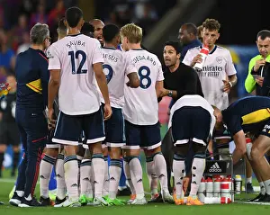 Arsenal Manager Mikel Arteta Rallying Team at Crystal Palace, Premier League 2022-23