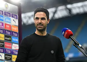 Manchester City V Arsenal 2020-21 Prints: Arsenal Manager Mikel Arteta's Pre-Match Interview Ahead of Manchester City Showdown (Premier League 2020-21)