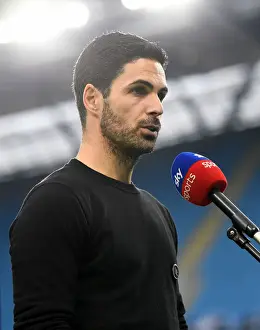 Manchester City V Arsenal 2020-21 Prints: Arsenal Manager Mikel Arteta's Pre-Match Interview Ahead of Manchester City Showdown (Premier League 2020-21)