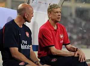 Vietnam V Arsenal 2013-14 Prints: Arsenal Managers Wenger and Bould Pre-Match in Vietnam (2013)