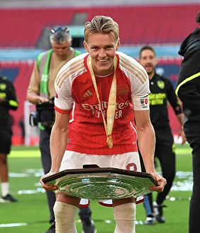 Arsenal: Martin Odegaard Lifts the Community Shield (2023-24)