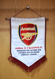 Arsenal Match Pennant: Arsenal vs. Blackpool, Carabao Cup 2018-19