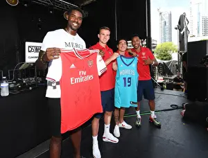 Arsenal V Fiorentina 2019-20 Prints: Arsenal Meet Charlotte Hornets Marvin Williams Ahead of Arsenal v Fiorentina International Champions Cup Match
