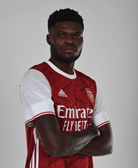 1st Team Photocall 2020-21 Collection: Arsenal Officially Welcomes Thomas Partey: New Signing Unveiled at London Colney