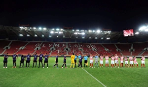Arsenal and Olympiacos Line-Up Before NextGen Series Match, Piraeus, Greece - September 2012