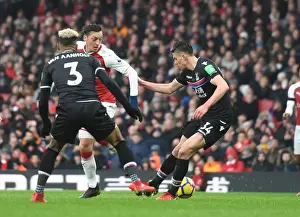 Arsenal V Crystal Palace 2017-18 Prints: Arsenal: Ozil Sets Up Lacazette's Goal Against Crystal Palace (2017-18)