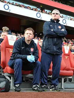 Arsenal V Huddersfield Town - FA Cup Prints: Arsenal: Pat Rice and Colin Lewin Celebrate FA Cup Victory over Huddersfield Town (2011)