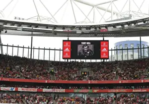 Arsenal V Sevilla - Emirates Cup 2022 Prints: Arsenal Pays Tribute: Terry Neill Honored with Minutes Applause at Emirates Cup 2022
