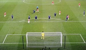 Arsenal v Stoke City 2010-2011 Collection: Arsenal penalty area. Arsenal 1: 0 Stoke City. Barclays Premier League. Emirates Stadium
