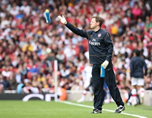 Arsenal V Real Madrid Prints: Arsenal physio Colin Lewin