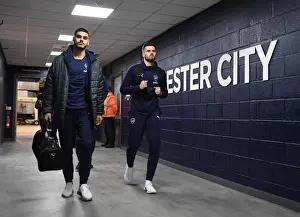Manchester City V Arsenal 2018-19 Prints: Arsenal Players Arrive at Etihad Stadium Ahead of Manchester City Showdown - Premier League 2018-19