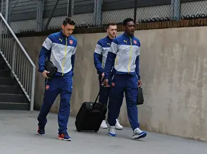 Arsenal Players Arrive at Selhurst Park for Crystal Palace Match (February 2015)
