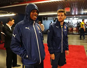 Arsenal Players Chuba Akpom and Jon Toral Prepare for New York Red Bulls Friendly