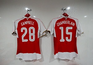 Tottenham Hotspur V Arsenal Capital One Cup 2015/16 Prints: Arsenal Players Focus: Pre-Match Preparation Against Tottenham Hotspur
