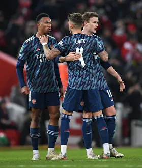 Liverpool V Arsenal Carabao Cup 21-22 Prints: Arsenal Players Gabriel Magalhaes