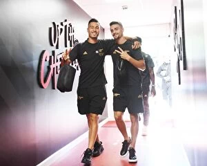AFC Bournemouth v Arsenal 2022-23 Collection: Arsenal Players Gabriel Martinelli and Fabio Vieira Before AFC Bournemouth Match