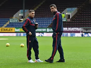 Arsenal Players Lucas Torreira and Sokratis Before Burnley Match, Premier League 2019-2020