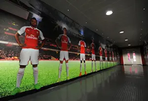 Arsenal V West Bromwich Albion 2015-16 Prints: Arsenal Players Make Their Entrance at Emirates Stadium: Arsenal vs West Bromwich Albion
